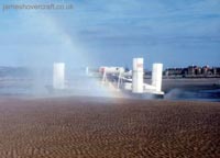 Found by chance on a slide at Edmonton air force museum, Canada, this atmospheric slide shows VA-3 in full hover at Rhyl beach (Unk contributor)