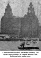 VA3 in front of the Liver building, on the River Mersey