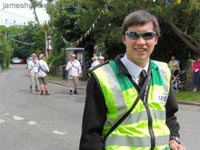 On duty with St John Ambulance at Kent's Hougham Village Fete, 2009