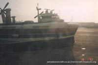 SRN4 The Prince of Wales (GH-2054) with Hoverspeed