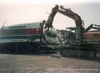 SRN4 The Prince of Wales (GH-2054) being demolished after the fire