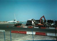 SRN4 The Prince of Wales (GH-2054) being demolished after the fire