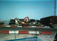 SRN4 The Prince of Wales (GH-2054) being demolished after the fire