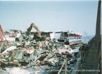 SRN4 The Prince of Wales (GH-2054) being demolished after the fire