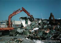 SRN4 The Prince of Wales (GH-2054) being demolished after the fire