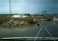 SRN4 The Prince of Wales (GH-2054) being demolished after the fire