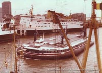 SRN4 The Princess Anne (GH-2007) with Seaspeed at Dover