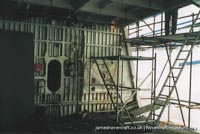 SRN4 The Princess Margaret (GH-2006) undergoing maintenance at Hoverspeed