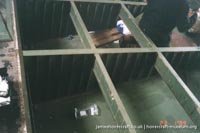 SRN4 The Princess Margaret (GH-2006) undergoing maintenance at Hoverspeed