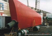 SRN4 The Princess Margaret (GH-2006) undergoing maintenance at Hoverspeed