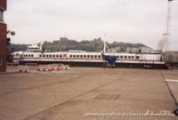 SRN4 The Princess Margaret (GH-2006) with Hoverspeed in the early 1990s