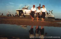 SRN4 The Princess Margaret (GH-2006) with Hoverspeed in the early 1990s