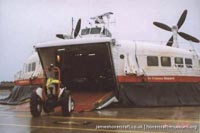 SRN4 The Princess Margaret (GH-2006) with Hoverspeed in the late 1990s