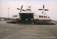 SRN4 The Princess Margaret (GH-2006) with Hoverspeed in the late 1990s