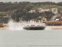 SRN4 hovercraft departing Dover