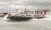 SRN4 hovercraft departing Dover