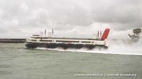 SRN4 hovercraft departing Dover