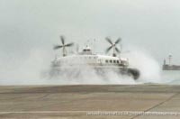 SRN4 hovercraft arriving at Dover