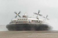 SRN4 hovercraft arriving at Dover