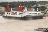 SRN4 hovercraft arriving at Dover