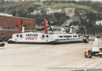 SRN4 hovercraft arriving at Dover