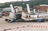 SRN4 hovercraft arriving at Dover