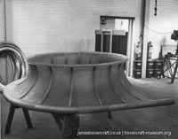 SRN5 being built at Cowes