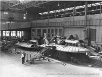 SRN5 being built at Cowes