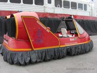 BAA Heathrow Fire Department's old Hoverguard 80 at the Hovercraft Museum