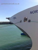 The wave-piercing bow design