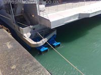 Outputs for the two port engines' waterjets