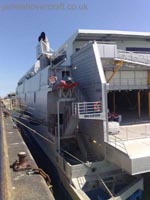 Looking forward along the length