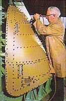 Inset image - Wessex nose fairing. From the Westland Wessex Helicopter, famous in the helicopter world and especially known for its Search and Rescue operations from the British RAF