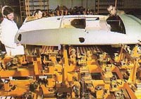 Inset image - Lynx floor assembly from the agile Lynx helicopter