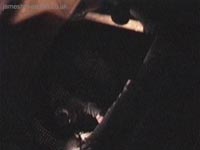 A rare opportunity. Climbing into the skirt via an access panel in the plenum chamber and a small rope ladder whilst the craft was on jacks for maintenance. The jacks when raised put the craft an extra 3m into the air, and, walking along the narrow sill of the plenum chamber alongside the passenger cabin is not for the feint hearted!