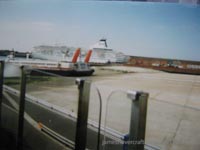 Heading out to sea, down the ramp