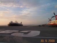 The Princess Margaret (GH-2007) arriving behind The Princess Anne (GH-2006) at Calais