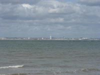 Looking across The Solent toward Gosport and Portsmouth