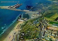 Postcards of Boulogne hoverport from the air